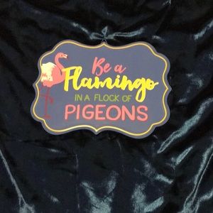 “ be a flamingo in a flock of pigeons”